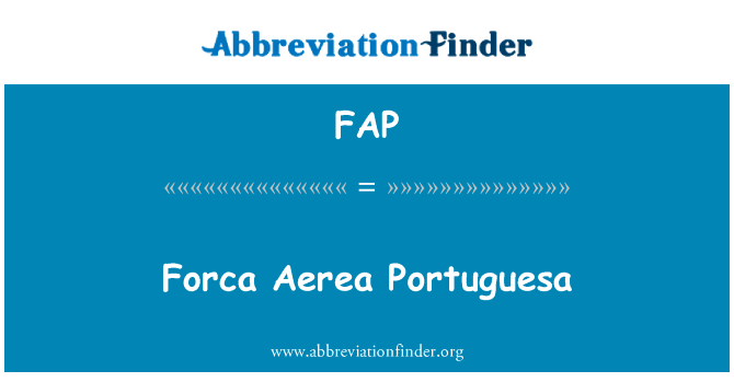 Forca Aerea Portuguesa的定义