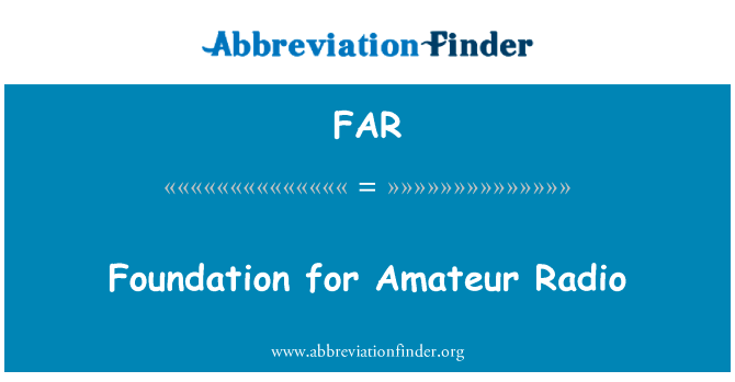 Foundation for Amateur Radio的定义