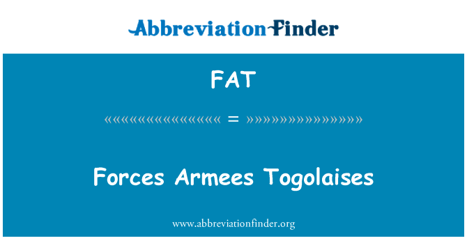 Forces Armees Togolaises的定义