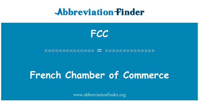 French Chamber of Commerce的定义