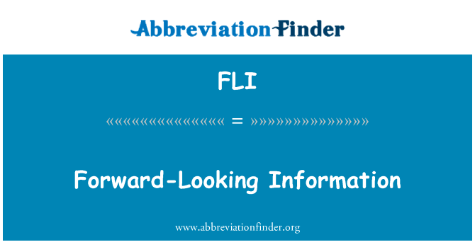 Forward-Looking Information的定义
