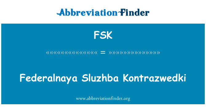 Federalnaya Sluzhba Kontrazwedki的定义