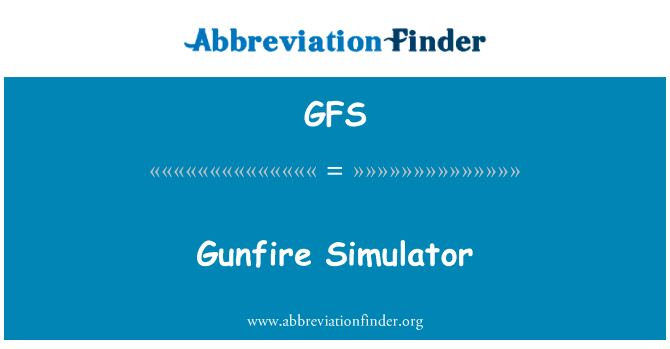 Gunfire Simulator的定义