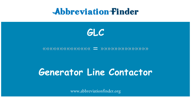 Generator Line Contactor的定义