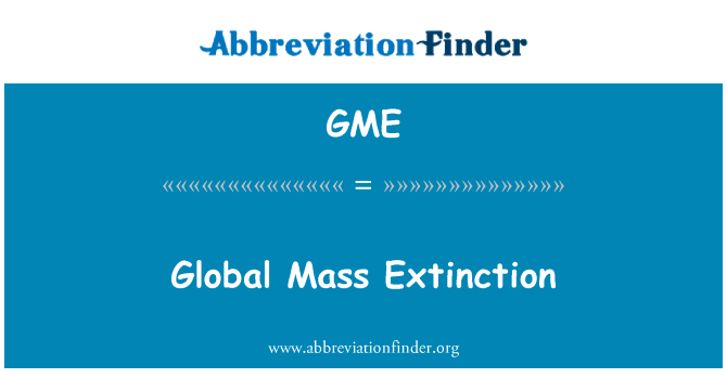Global Mass Extinction的定义