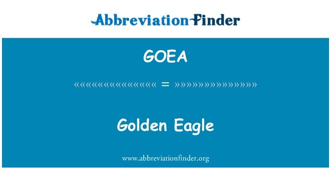 Golden Eagle的定义