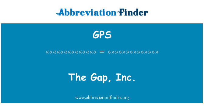 The Gap, Inc.的定义