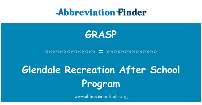 Glendale Recreation After School Program的定义