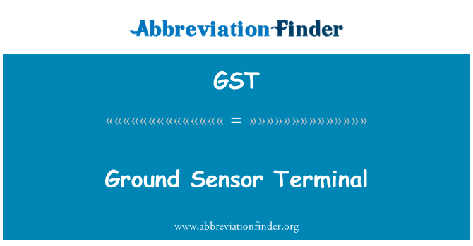 Ground Sensor Terminal的定义