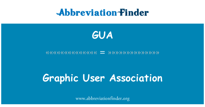 Graphic User Association的定义
