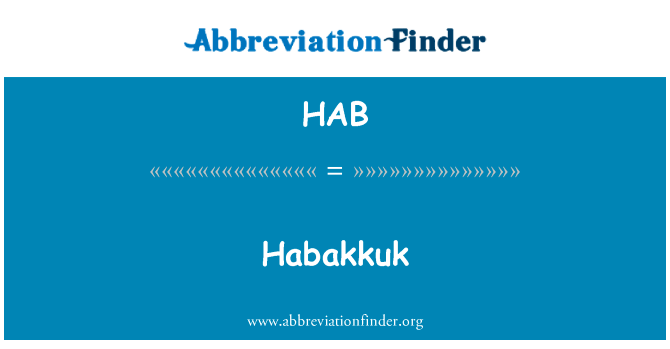 Habakkuk的定义