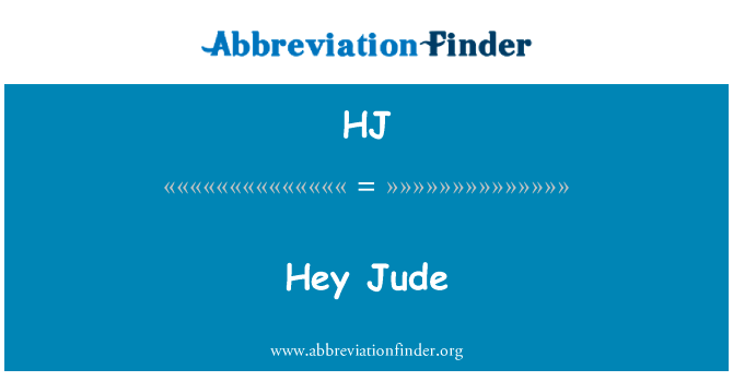 Hey Jude的定义
