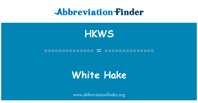 White Hake的定义