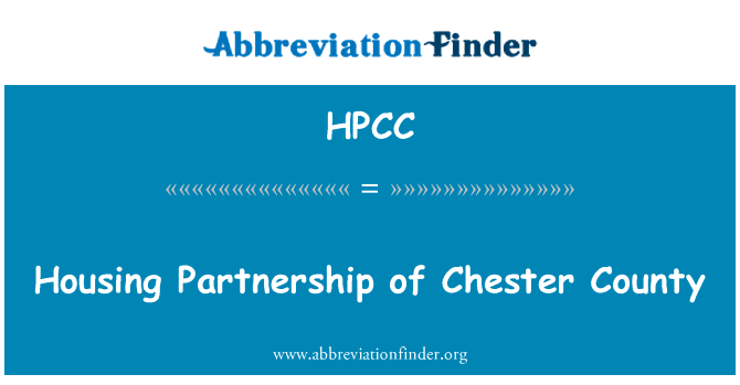 Housing Partnership of Chester County的定义