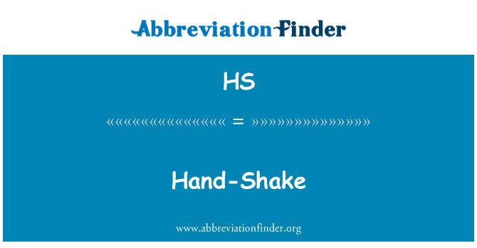 Hand-Shake的定义