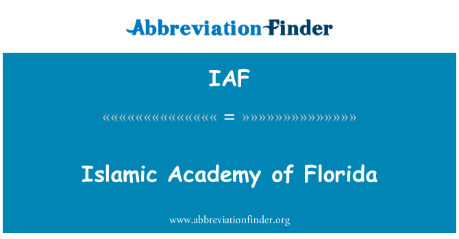 Islamic Academy of Florida的定义
