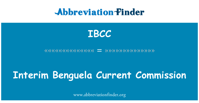 Interim Benguela Current Commission的定义