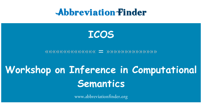 Workshop on Inference in Computational Semantics的定义