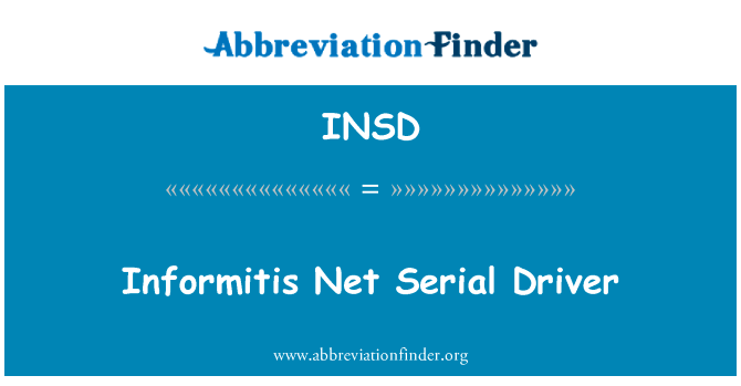 Informitis Net Serial Driver的定义