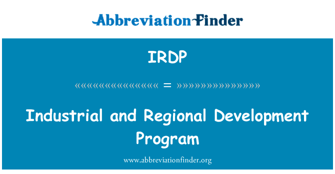 Industrial and Regional Development Program的定义