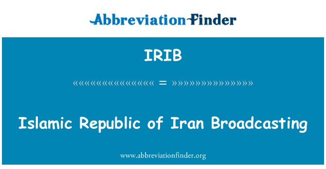 Islamic Republic of Iran Broadcasting的定义