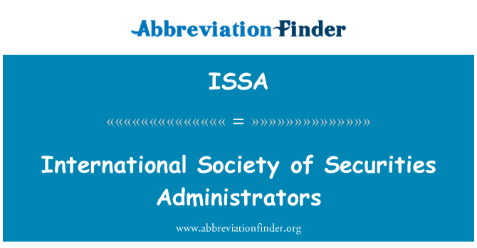 International Society of Securities Administrators的定义