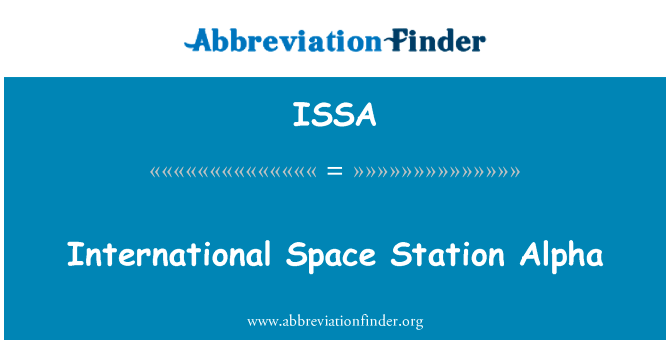 International Space Station Alpha的定义