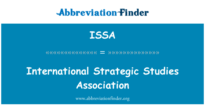 International Strategic Studies Association的定义
