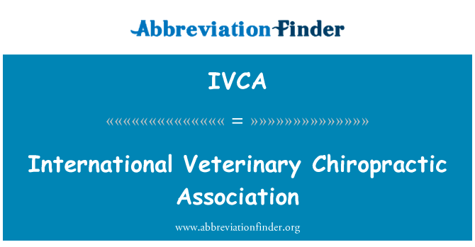 International Veterinary Chiropractic Association的定义