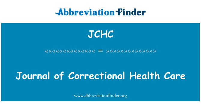 Journal of Correctional Health Care的定义