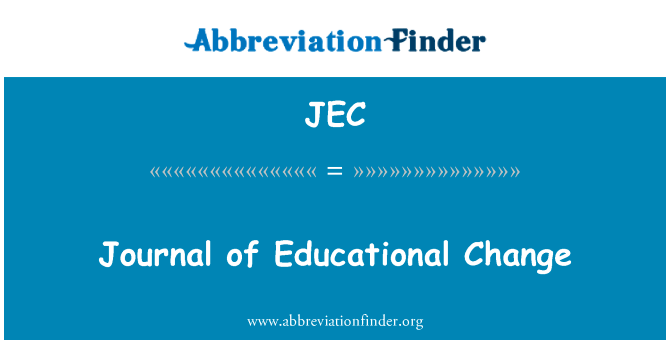 Journal of Educational Change的定义