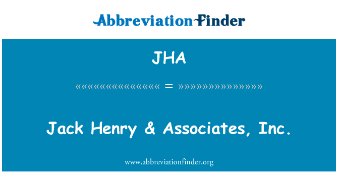 Jack Henry & Associates, Inc.的定义