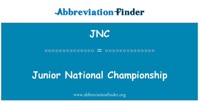 Junior National Championship的定义