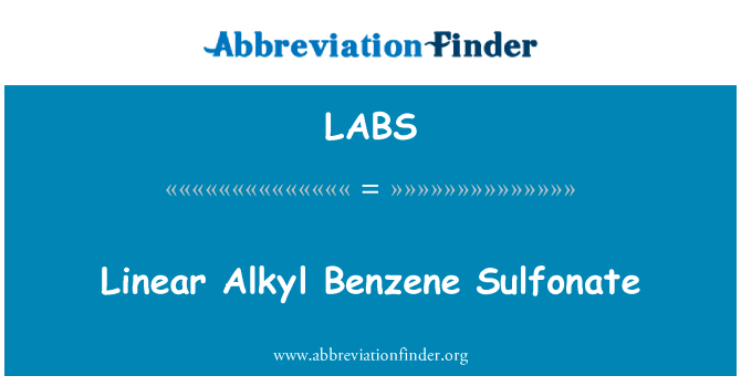 Linear Alkyl Benzene Sulfonate的定义
