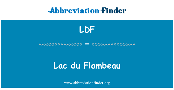 Lac du Flambeau的定义