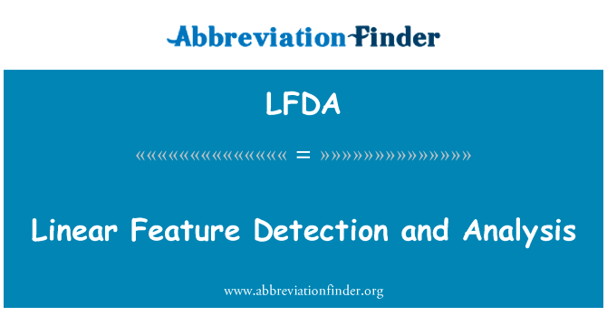 Linear Feature Detection and Analysis的定义