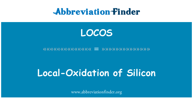 Local-Oxidation of Silicon的定义