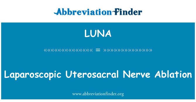 Laparoscopic Uterosacral Nerve Ablation的定义