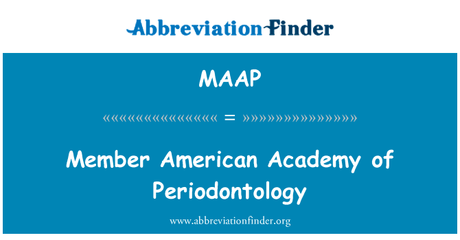 Member American Academy of Periodontology的定义