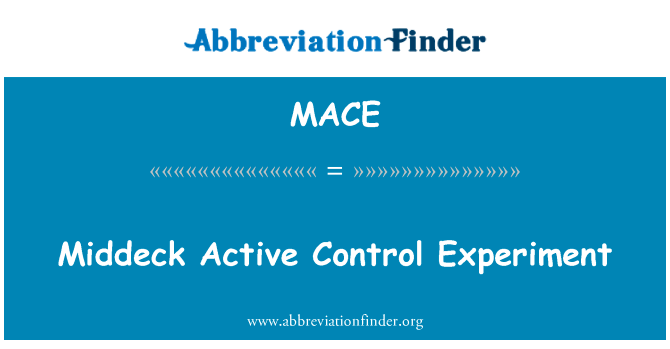 Middeck Active Control Experiment的定义
