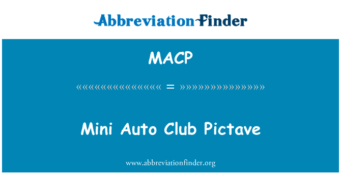 Mini Auto Club Pictave的定义