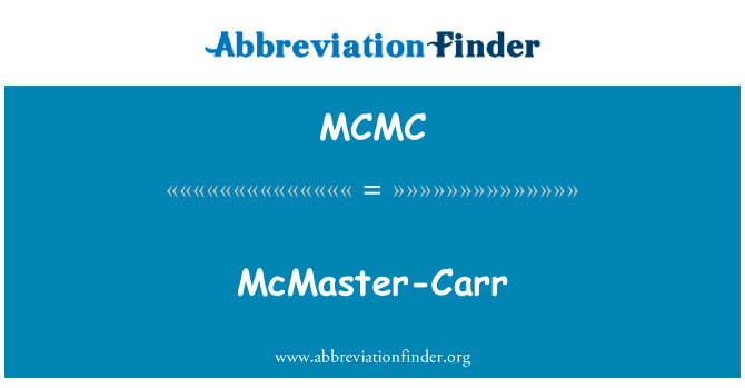 McMaster-Carr的定义