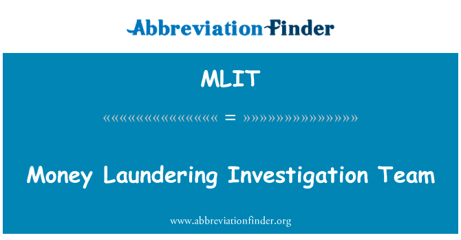 Money Laundering Investigation Team的定义