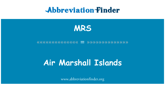 Air Marshall Islands的定义