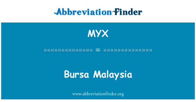 Bursa Malaysia的定义