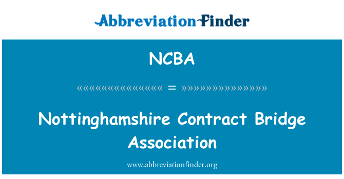 Nottinghamshire Contract Bridge Association的定义