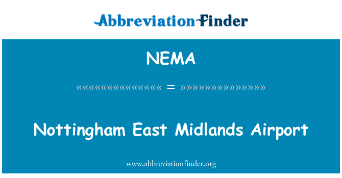 Nottingham East Midlands Airport的定义