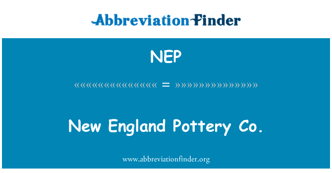 New England Pottery Co.的定义