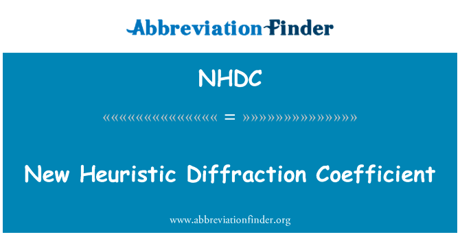New Heuristic Diffraction Coefficient的定义
