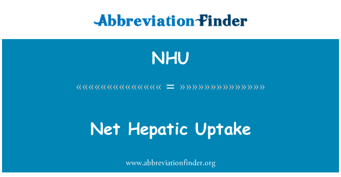 Net Hepatic Uptake的定义